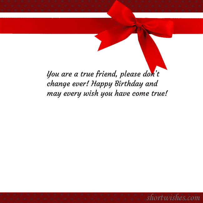 Greeting ecard with red ribbon