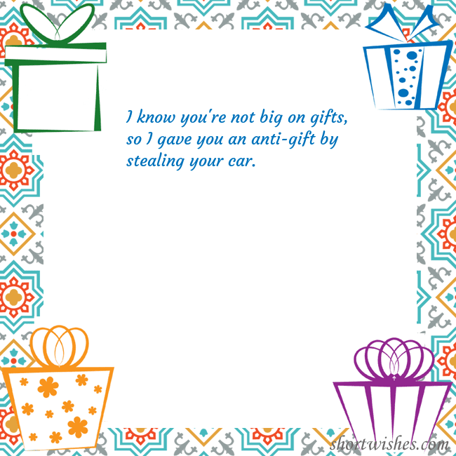 E-card with gifts