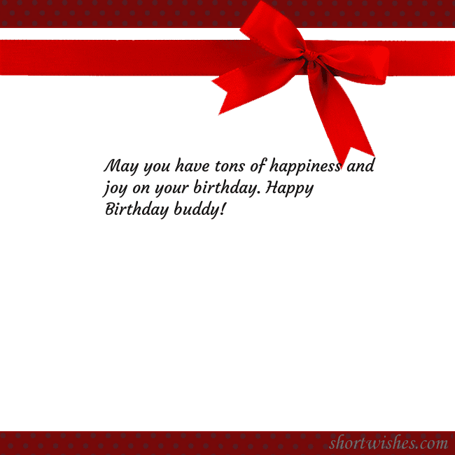 Greeting ecard with red ribbon