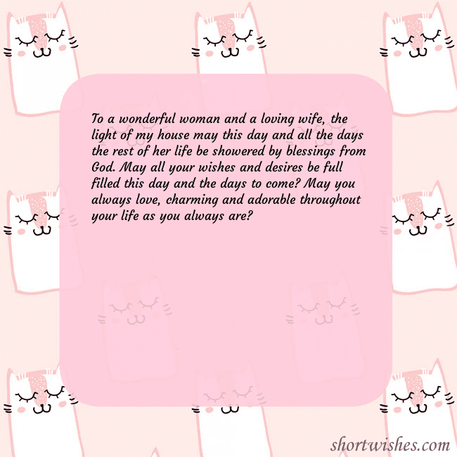 Pink postcard with funny cats