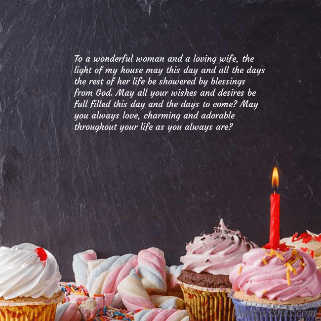 Birthday ecard with cupcakes and a candle