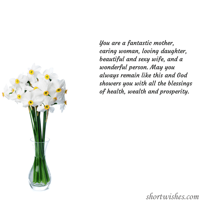 Postcard with daffodils