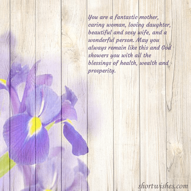Postcard with irises