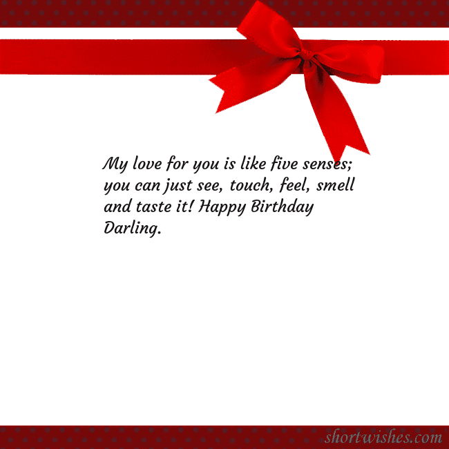 Greeting ecard with red ribbon