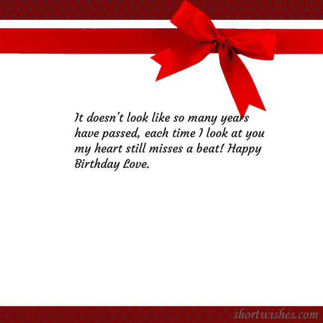 Greeting ecard with red ribbon