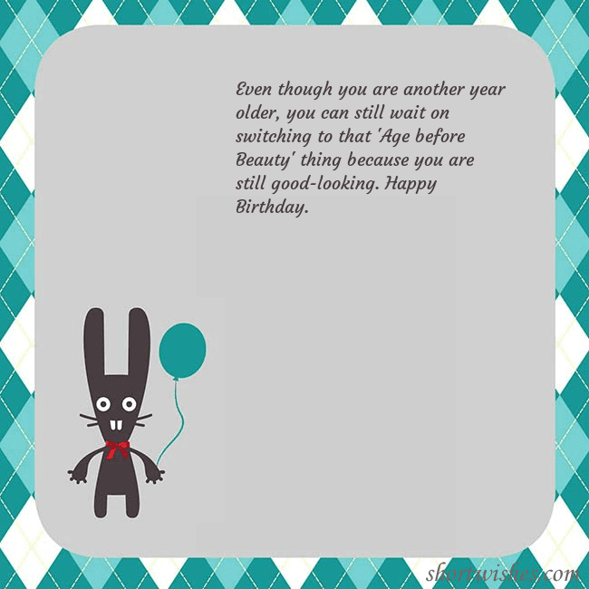 Birthday ecard with a bunny