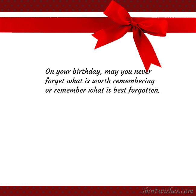 Greeting ecard with red ribbon