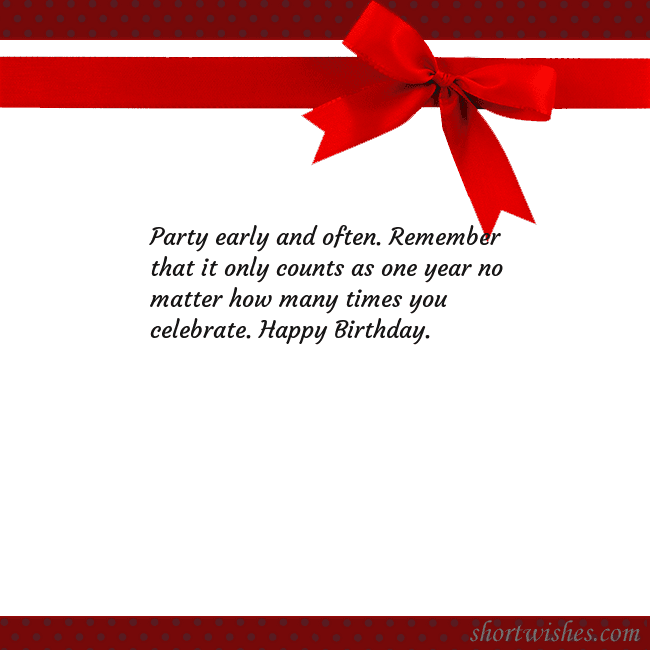 Greeting ecard with red ribbon