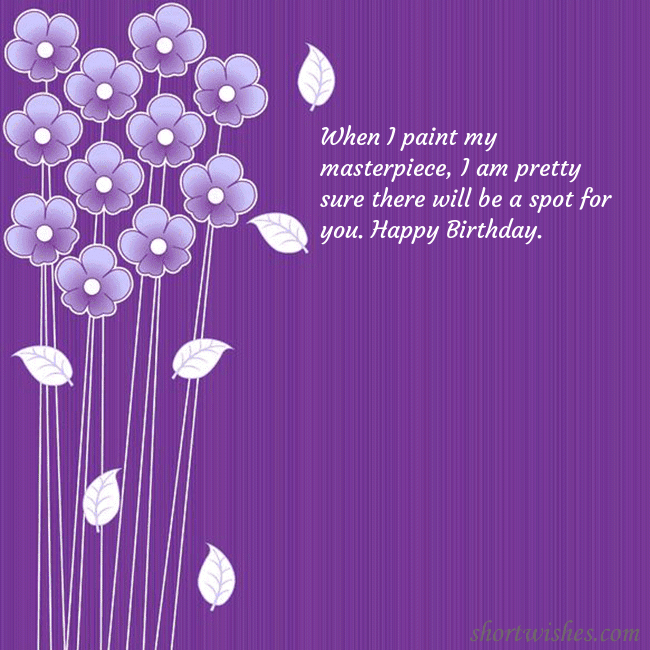 Greeting ecard with small flowers