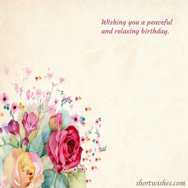 E-card with watercolor painted roses