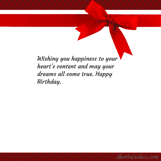 Greeting ecard with red ribbon