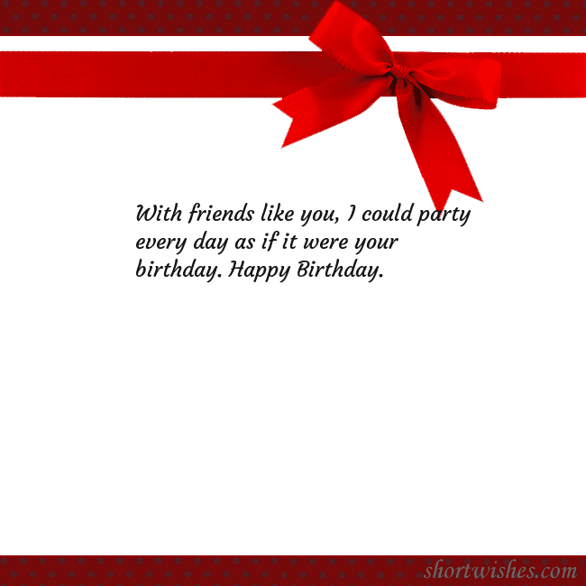 Greeting ecard with red ribbon