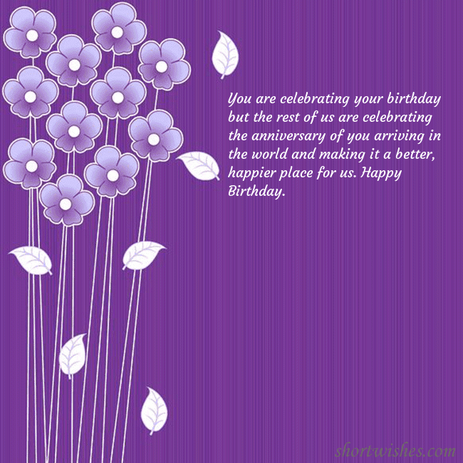 Greeting ecard with small flowers