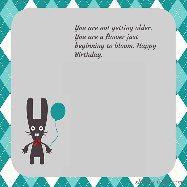 Birthday ecard with a bunny