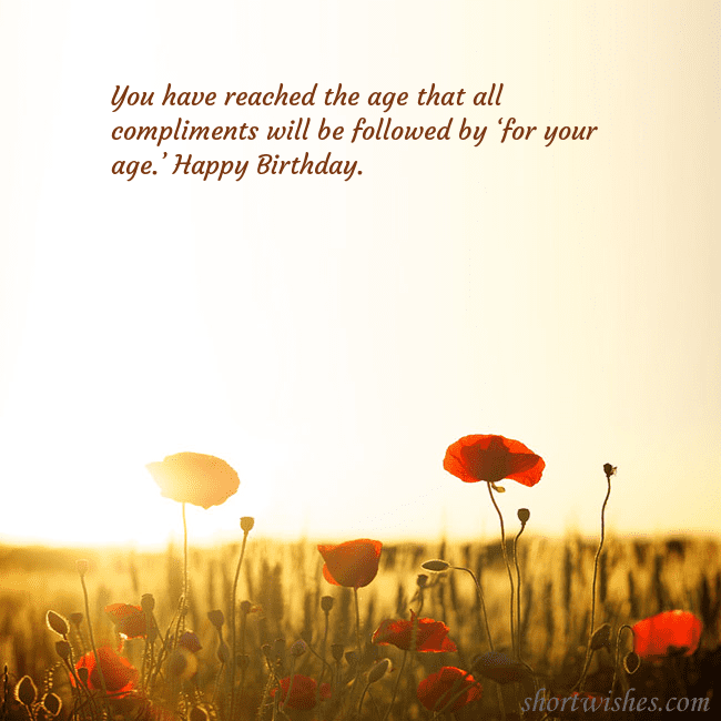 E-card with a field of poppies drowning in the sun