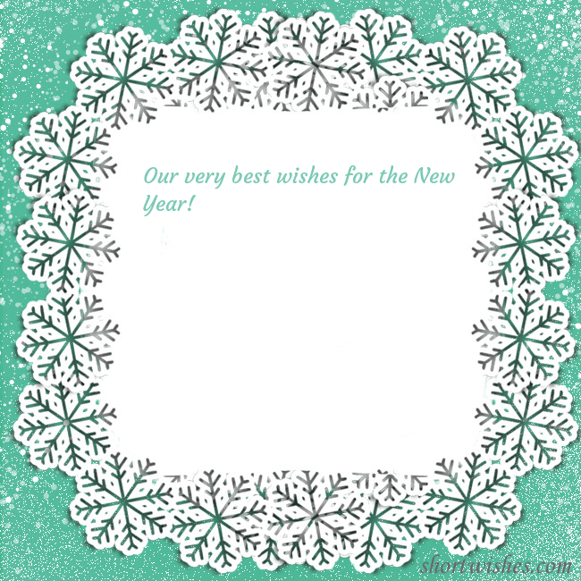 Postcard with snowflakes