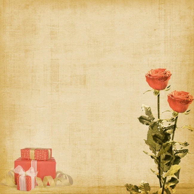 Greeting Cards for friends Greeting postcard with roses